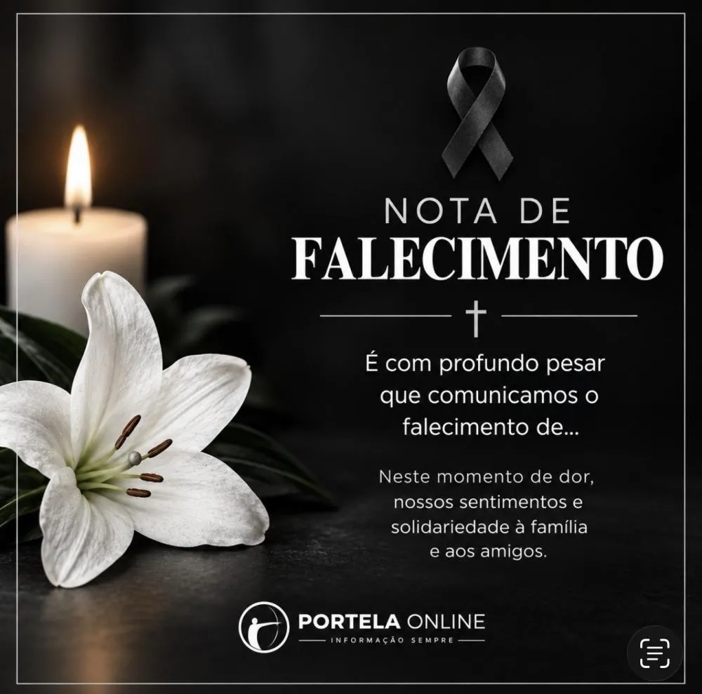 Tenente Portela - Nota de Falecimento